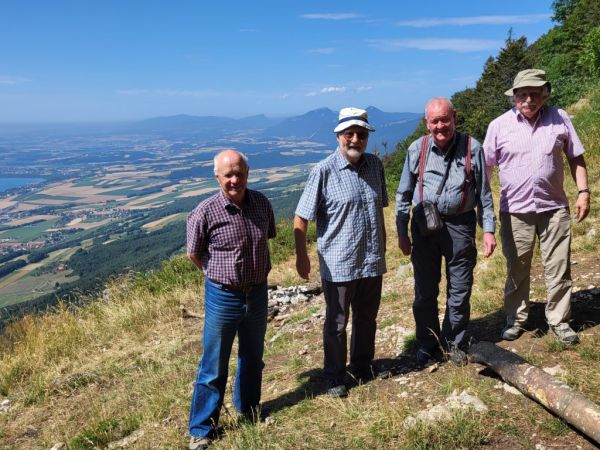 L'équipe d'organisation en répérage